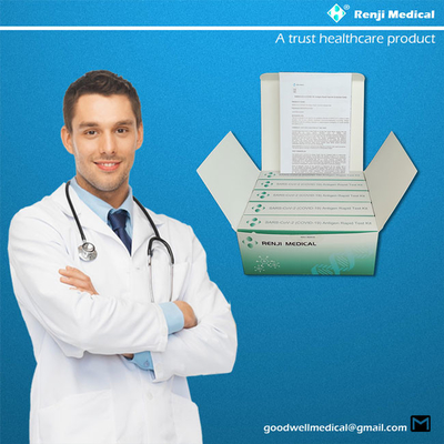 مجموعة اختبار Renji Antigen السريع ، 15 دقيقة Covid 19 في المنزل اختبار سريع موافقة MA