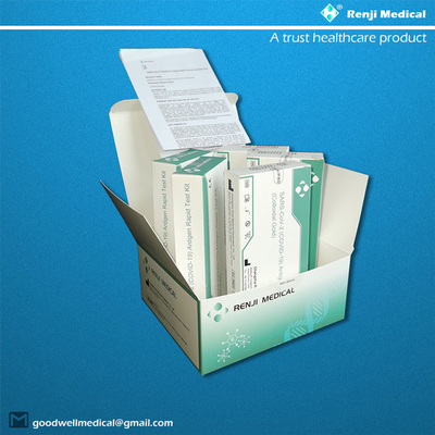 خطوة واحدة سريعة اختبار COVID 19 طقم اختبار الموافقة على الذهب الغرواني CE