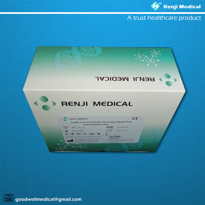 مجموعة اختبار Renji Rapid COVID 19 ، 4 خطوات طقم اختبار 15 دقيقة