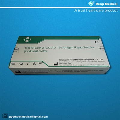 طقم اختبار سريع منزلي Ag مع شهادة ISO13485 مسحة أنفية بلعومية