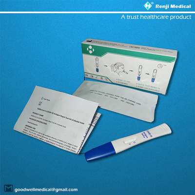 مجموعة اختبار Omicron Rapid COVID 19 ، اختبار المنزل Colloidal Gold Self Covid