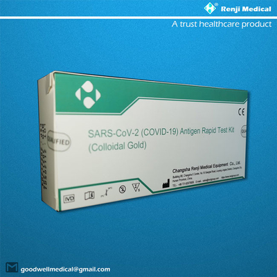 خطوة واحدة سريعة اختبار COVID 19 طقم اختبار الموافقة على الذهب الغرواني CE
