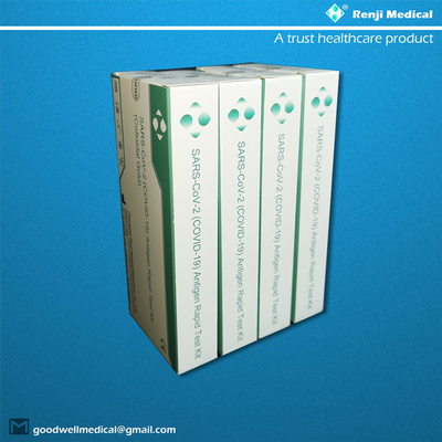 طقم اختبار مستضد سريع سريع Renji Medical Home مع شهادة ISO13485 مسحة الأنف