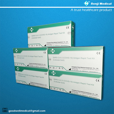 OEM ODM Antigen Rapid Testing Kit 5 صناديق تعبئة شهادة YBTC