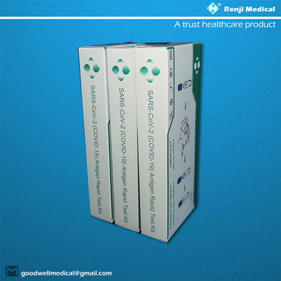 مجموعة اختبار Renji Medical Antigen السريع ، مسحة أنف Igm سريعة اختبار كاسيت SGS