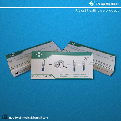 مجموعة اختبار Omicron Rapid COVID 19 ، اختبار المنزل Colloidal Gold Self Covid