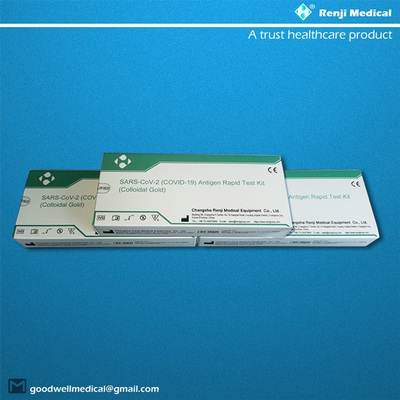 SARS-CoV-2 Antigen Rapid Testing Kit ، مجموعة Covid Detection Kit Colloidal Gold