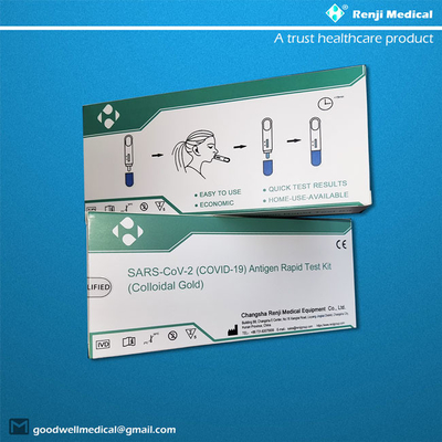 5 مجموعات / صندوق مجموعة اختبار COVID 19 السريع مع مسحات البلعوم الأنفي