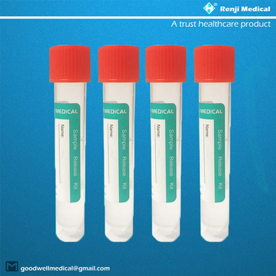 أنبوب جمع عينات الغطاء الأحمر ، Vtm Swab Kit FDA CE المعتمدة