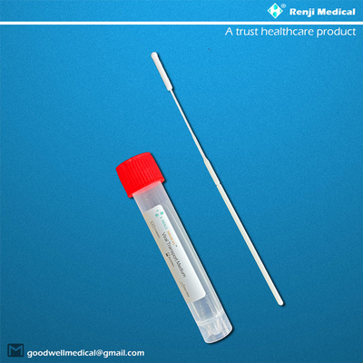 أنبوب جمع العينات المعتمد من إدارة الغذاء والدواء الأمريكية (FDA) ، 3 مل VTM Viral Transport Medium Kit