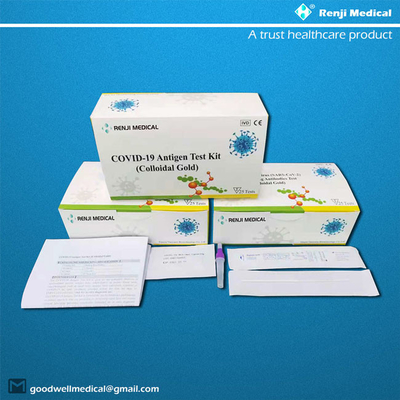 مجموعة اختبار SGS Rapid COVID 19 ، مجموعة اختبار SARS-CoV-2 Antigen السريع ، الذهب الغرواني